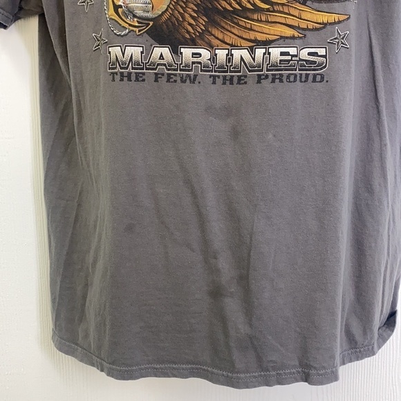 Harley Davidson - Vintage Earned Never Given Marines Dothan Alabama Shirt Size L - Picture 9 of 12